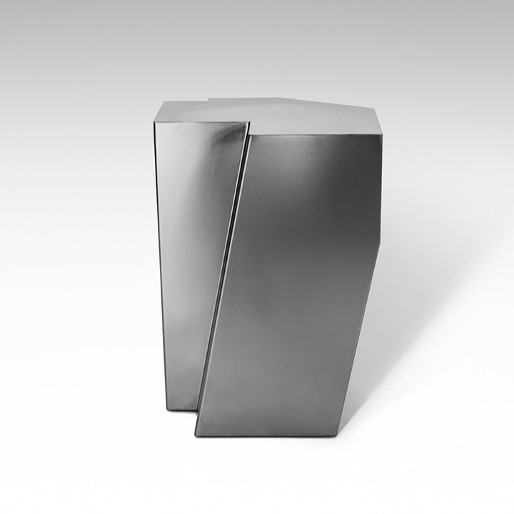 'Cut Forms' Podium Table in Brass