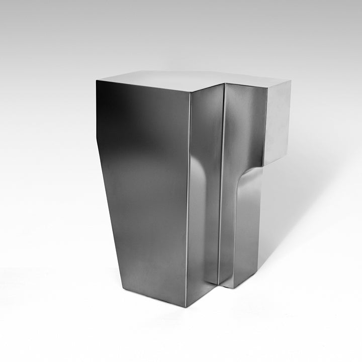 'Cut Forms' Podium Table in Brass