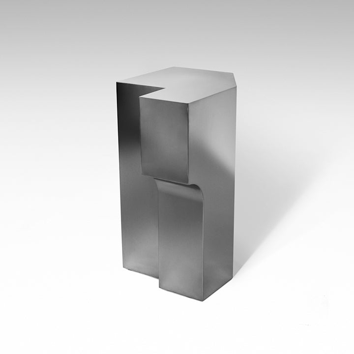 'Cut Forms' Podium Table in Brass