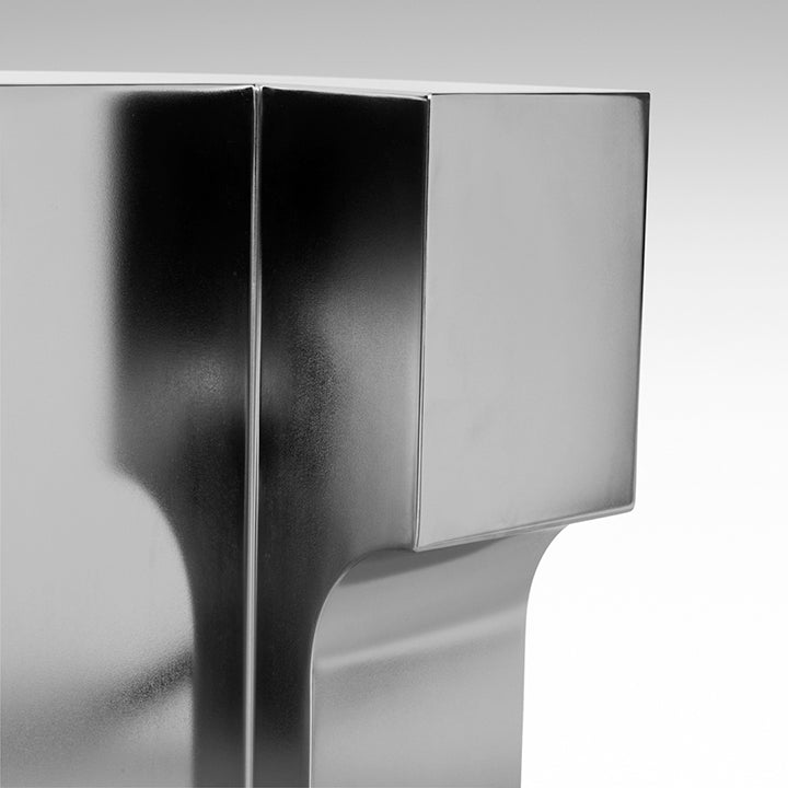 'Cut Forms' Podium Table in Brass