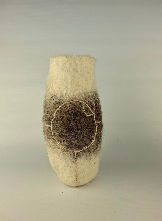 'Dust' Felted Sculpture by Katja Abbott